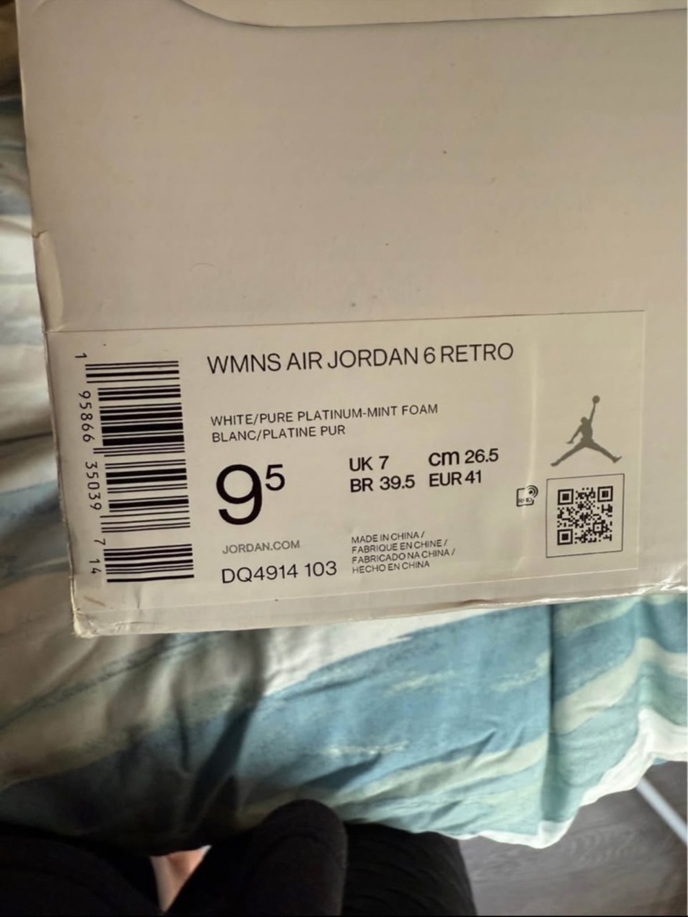 Jordan WMNS Air Jordan 6 Retro White / Pure Platinum / Mint Foam